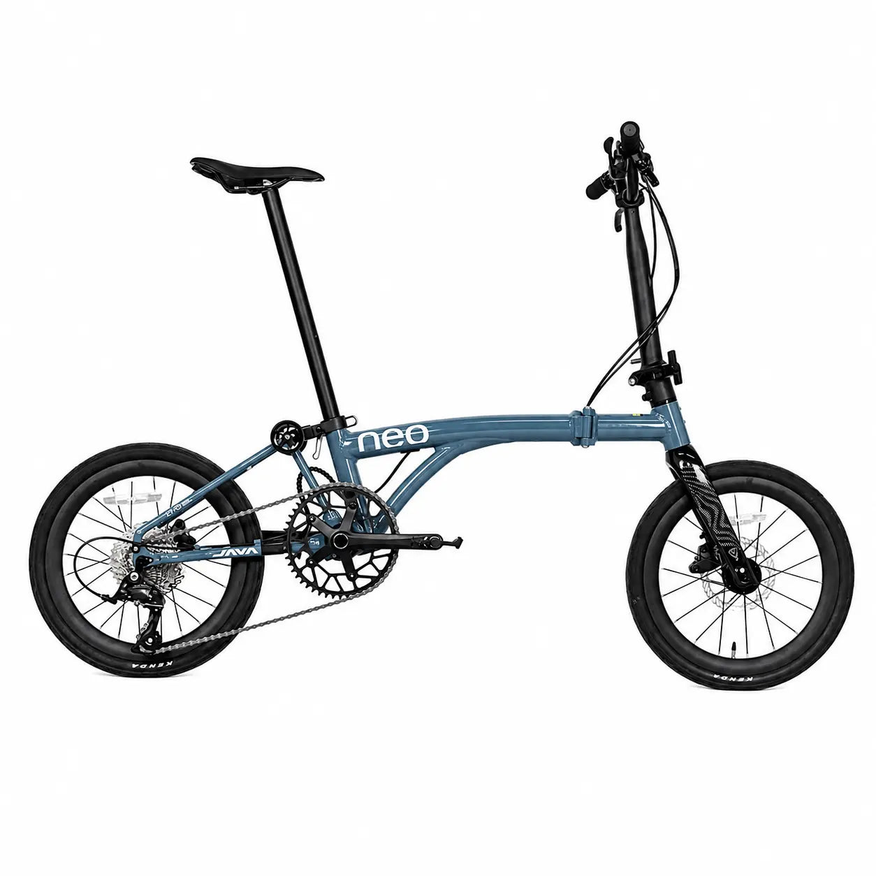 Java Neo 20 inch carbon fork Shimano CUES Titanium Color