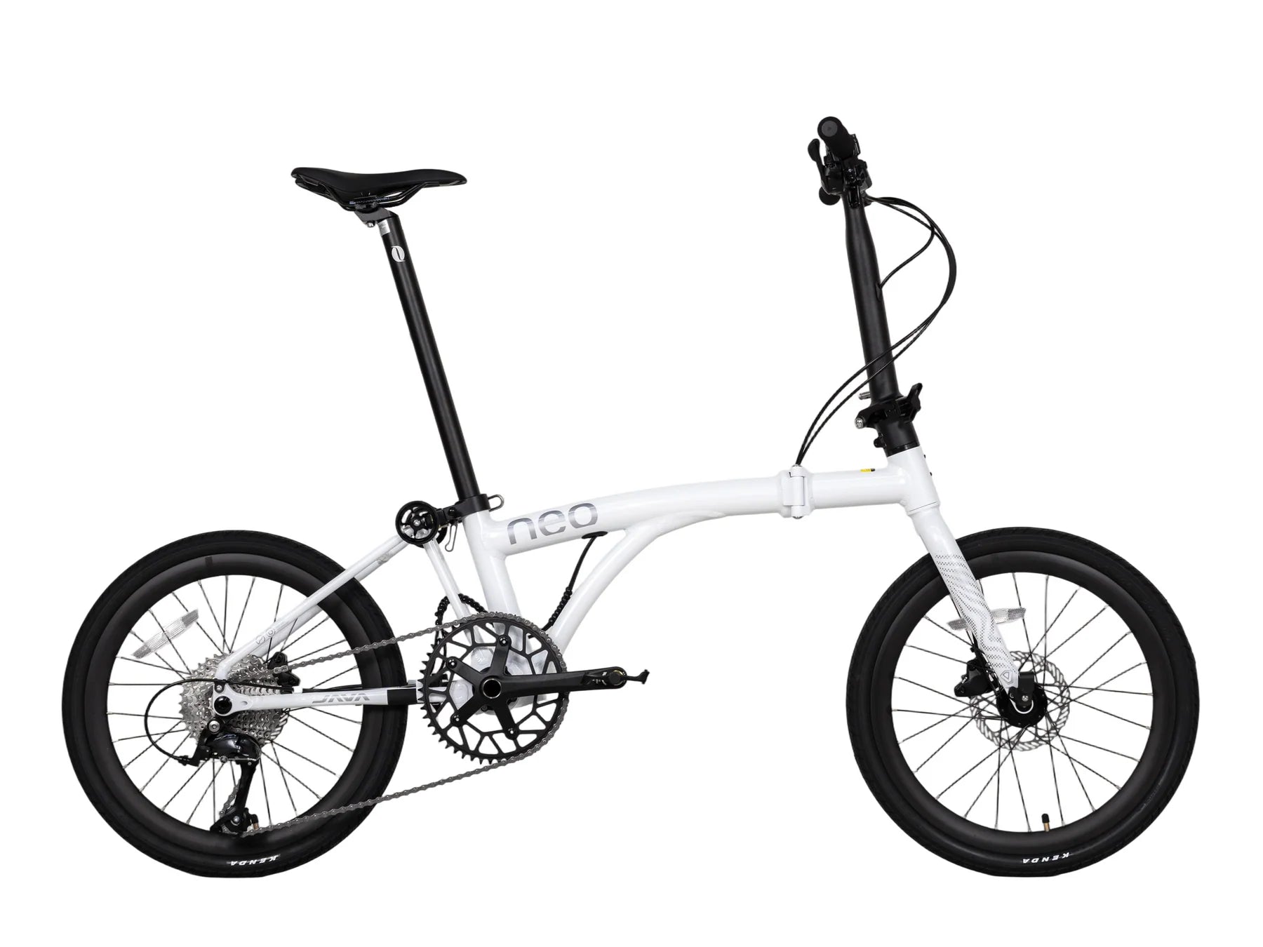 Java Neo 20 inch carbon fork Shimano CUES Titanium Color