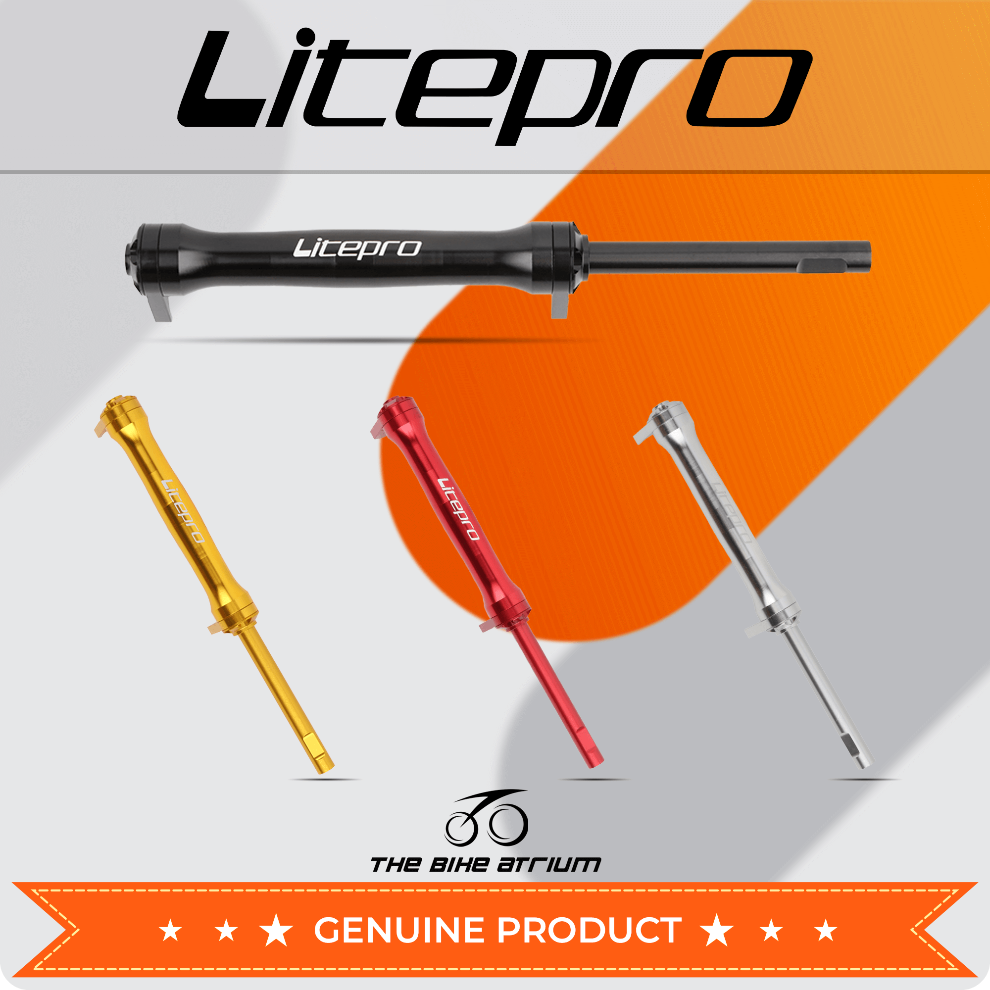 Litepro Easywheel Extension Rod Telescopic Bar Bike Aluminum Alloy Folding Bicycle Easy Wheel Rear Cargo Rack Parts For Brompton Bike 3sixty pikes royale
