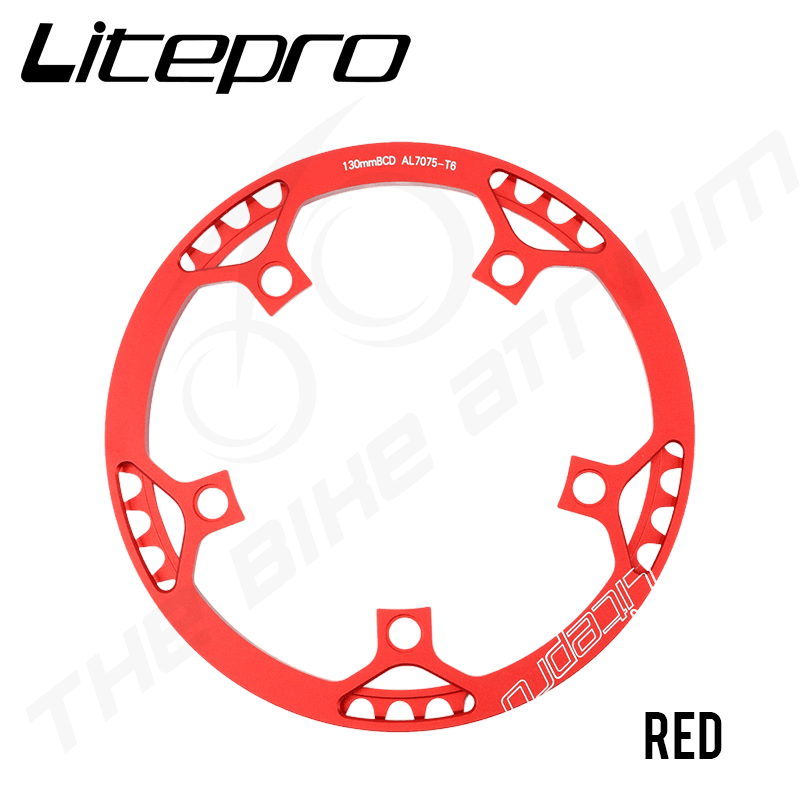 Litepro CNC Aluminum Alloy Standard Single Speed Chain ring 130 BCD 45T to 58T